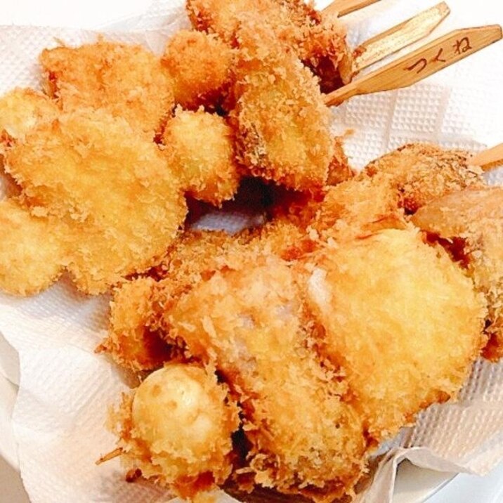 ガッツリ系☆豚バラブロックの串揚げ